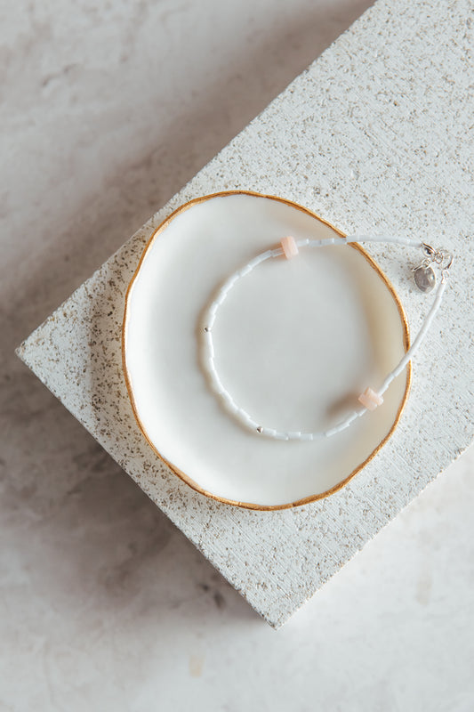 The 'peace' bracelet | Pink Opal