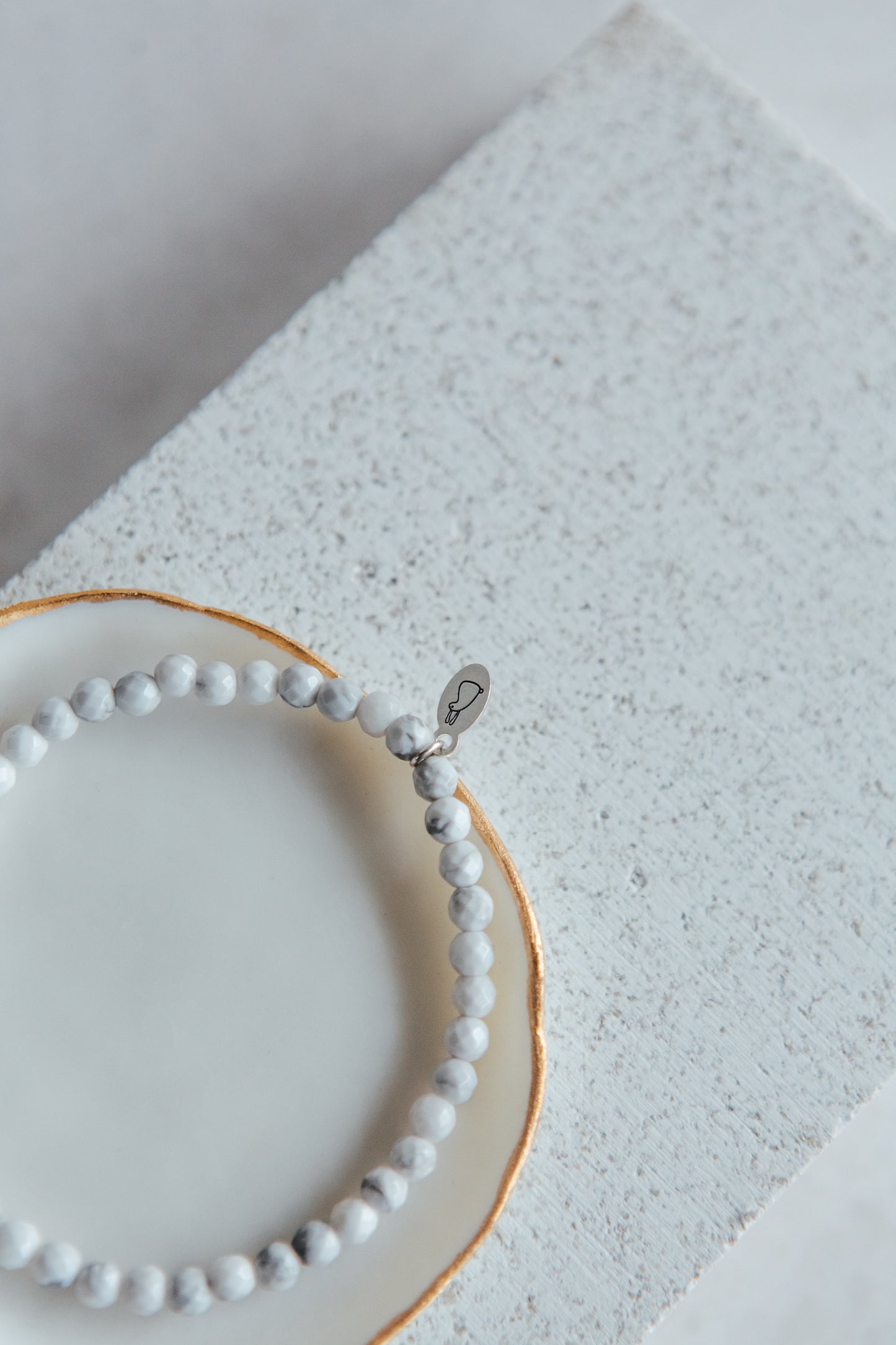 The 'diva of bliss' bracelet | White Howlite
